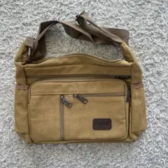 ショルダーバッグ キャンバスバッグ 帆布 多収納