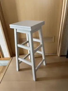 スクエア椅子 スツール 花台 ハンドメイド 座面高45cm - メルカリ