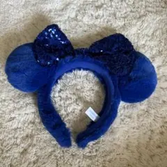 ネイビー ミッキー耳カチューシャ