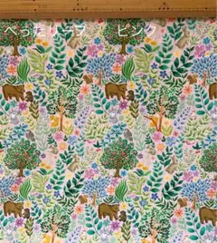 22fabric ユキエモン　108cm ×50cm ぺったリーフ　ピンク