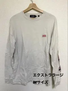 値下げ❗️XLARGE 長袖カットソー Mサイズ クリーム色