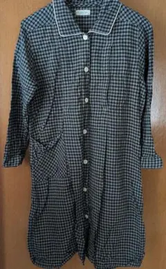 授乳服 マタニティ パジャマ ワンピース 前開き ボタン　産前産後
