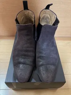 buffalo bobs silver leather heal boots - メルカリ