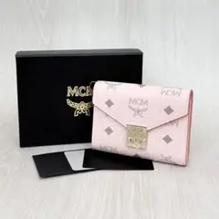 【新品未使用】MCM パトリシア 三つ折財布 ヴィセトス パウダーピンク