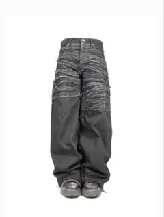 Paradoxe Paris CRUDE BAGGY JEANS ブラックのサムネイル