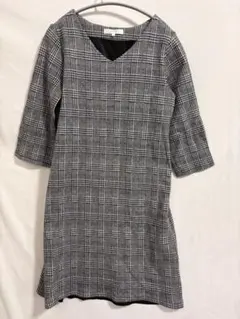 grove グローブ チェック柄 チュニック ワンピース Mサイズ 大人可愛い