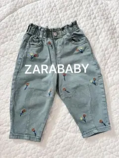 ザラベビー 刺繍デニムパンツ　86cm