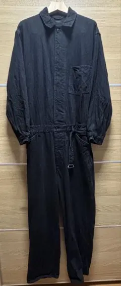 20aw COMOLI (コモリ) デニム オールインワン　ブラックのサムネイル