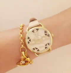 ヴィヴィアンウエストウッド タイニーオーブ ブレスレット ゴールド