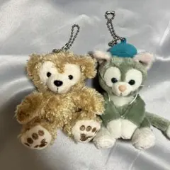 【匿名配送】ダッフィー ジェラトーニ ぬいぐるみキーホルダー　美品