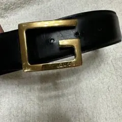 希少】GUCCI（グッチ）バンブーメタルバックル レザーベルト 黒 - メルカリ