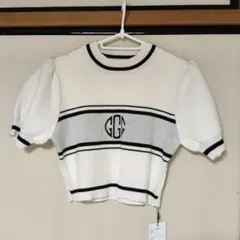 GRL ru1064 グレイル 半袖ニット ホワイト