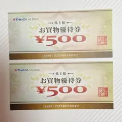 株主優待券　ヤマダ電機　1000円分