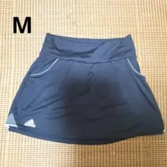 adidas テニススカート 黒 ポケット付き