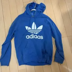 adidas トレフォイルロゴ パーカー ブルーのサムネイル