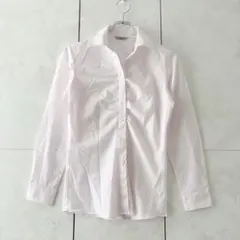 LES MUES AOKI スキッパーシャツ 長袖 ピンク 9ストライプのサムネイル
