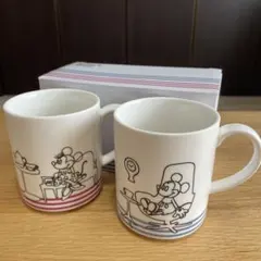 Francfranc ミッキー・ミニー マグカップ 2個セット