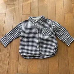 無印良品　￼ギンガムチェックシャツ　80cm 美品