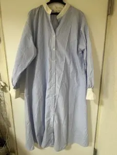 Sena Parmaストライプ柄 ロングシャツワンピース