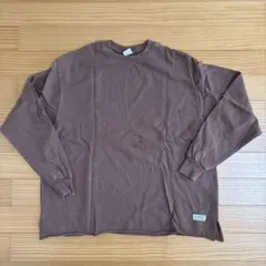 希少】ポケット付 長袖 Tシャツ S バーガンディ 無地 日本製 - メルカリ