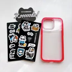 CASEKOO iPhone 14 Pro Max ケース クリア ピンク