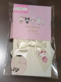 【未開封】Sanrio ハローキティ タイツ アイボリー M-Ｌ 青木美沙子のサムネイル