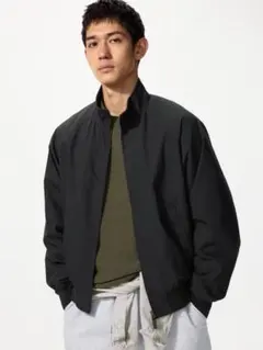 ユニクロ　ハリントンジャケット　ブラック　Mサイズ　新品