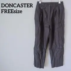 DONCASTER FREE ダークグレー カジュアルパンツ ボタン·ポケット付