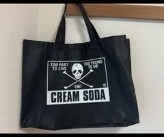 CREAM SODA トートバッグ ブラック スカルのサムネイル