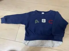 【早いもの勝ち】ABC刺繍 ネイビー トレーナー 100cm