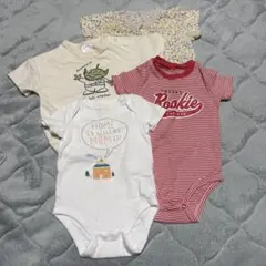 ベビー服 半袖 ロンパース 4枚セット