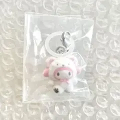 サンリオ　ふわふわスノー　マイメロディ　めじるしアクセサリー　ガチャガチャ