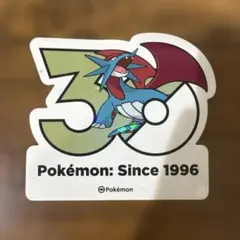 ポケモン 韓国限定 ポケモンストア30周年ロゴステッカー ボーマンダ