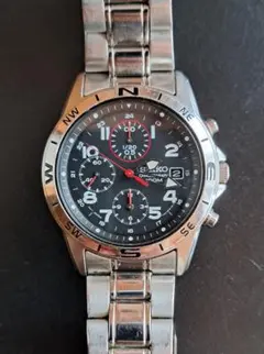 SEIKO セイコー「7T92-0DX0」ミリタリークロノグラフ 防水100M