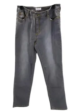 SS0150◇ 新品 デニムパンツ 無地 ストレッチ 73-97サイズ グレー