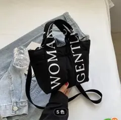 新品　GENTLE WOMANデザイン　ショルダーバッグ♪ ブラック　最終値下げ