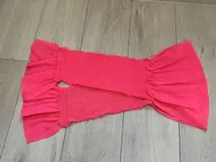 七五三 子供用　帯あげ 濃いピンク色