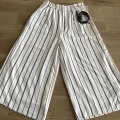 ベルト付きガウチョパンツ