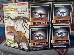 ほねほねザウルス 博物館 4種 コンプリート セット　※ボーナスパーツ無し