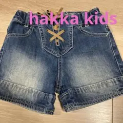 110cm hakka デニム ショートパンツ レースアップ