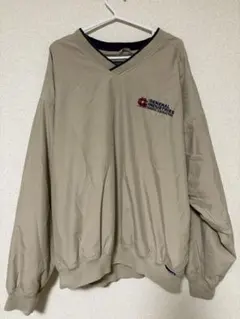 古着　LA LOVING ベージュ Vネックジャケット XL