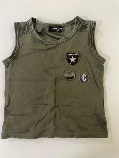 コムサイズム カーキ タンクトップ 80cm