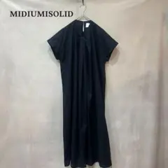 MIDIUMISOLID éclatコラボ フロントノットワンピース 日本製のサムネイル