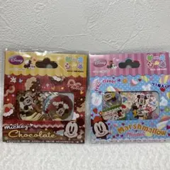 ディズニー　ミッキー　ミニー　フレークシール　平成レトロ