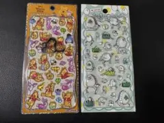 【正規品】プチドロップステッカーシール　プーさん　たまごあし 緑 カミオジャパン