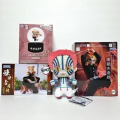 鬼滅の刃 煉獄杏寿郎 猗窩座 ぬいぐるみ フィギュア 4点セット