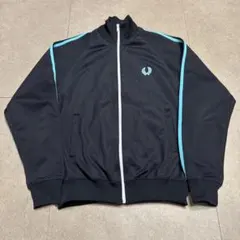 Fred Perry トラックジャケット　ジャージ　紺　ネイビー　水色　Sのサムネイル