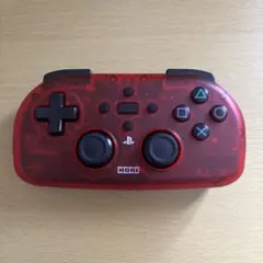 ワイヤレスコントローラーライト for PlayStation 4 クリアレッド