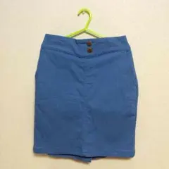 デニム風ストレッチタイトスカート