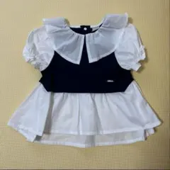 ＊【90サイズ】プティマイン　半袖ブラウス